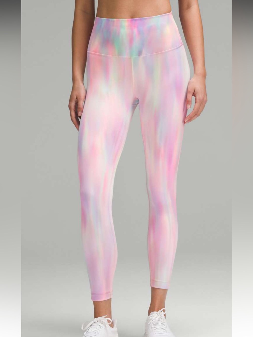 Lululemon psychedelic wash multi tie dye wunder train leggings 25”